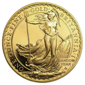 Britannia gouden munt 1 oz voorkant